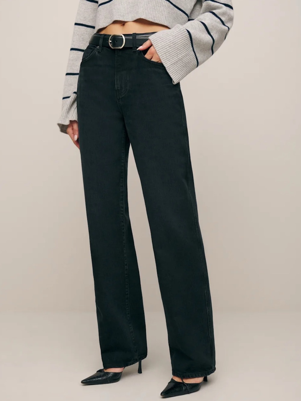 Reformation Val 90s Mid Rise Straight Jeans